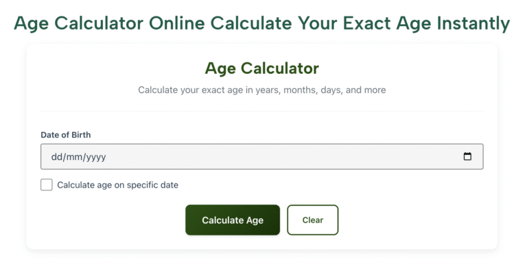 Age Calculator