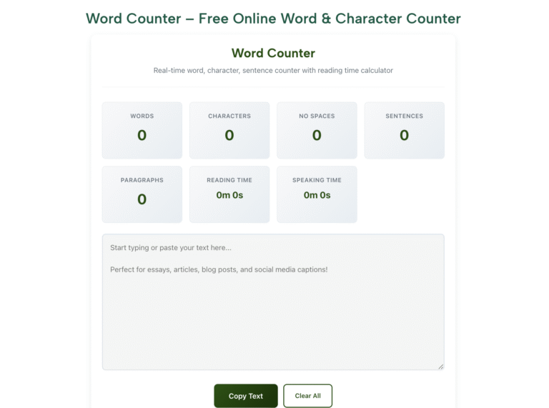 Word Counter